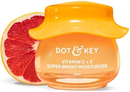 Dot & Key Vitamin C + E Super Bright Gel Moisturizer For Face, Visibly Boosts Glow, For All Skin Types, 4 Types of Vitamin C, Reduces Dark Spots, Evens Skin-Tone, Lightweight, Non-Sticky, Non-Greasy | 60Ml