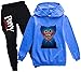 WINKEEY Garçon Ensemble de 2 Pièces Poppy Playtime Sweat et Pantalon Survêtement Huggy Wuggy Jeu Vidéo pour Enfant, Bleu 1373 120