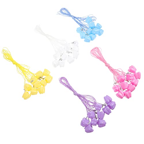 Toyvian 50 Pcs caja de Recuerdos kit de huella de la mano del bebé sostenedor del bebé cajas primer diente caja de recuerdo de bebé estuche organizador de el plastico