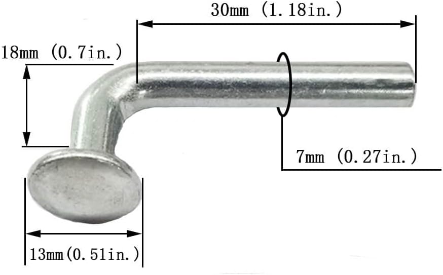 60% Off Discount Universal Pallet Rack Drop Pin,J Bolt Safety Clip - Beam Locker for Disengagement Safety of Warehouse, Home or DIY Shelving Unit M7×48mm,13mm Round Head (M7X48mm 500PCS) Creative Product Universal Pallet Rack Drop Pin,J Bolt Safety Clip - Beam Locker for Disengagement Safety of Warehouse, Home or DIY Shelving Unit M7×48mm,13mm Round Head (M7X48mm 500PCS)