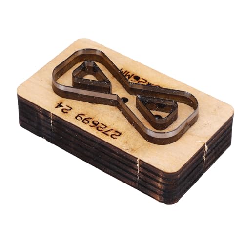 Generic Cortador Perforador de Cuero con Pajarita de Acero de Aleación, Fácil Operación para Manualidades de Carteras y Cinturones, 60x26mm para Profesionales de la Peletería