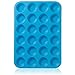 HelpCuisine® Teglia muffin_Stampo antiaderente per 24 muffin/Teglia per cupcake/dolcetti realizzata in silicone alimentare di alta qualità, antiaderente e privo di BPA, 24 stampini, colore blu