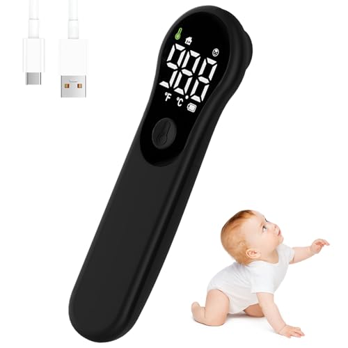 mini Medical Forehead Thermometer for Adults Baby Rechargeable Non-Contact Adult and Child Thermometer Medical Digital Non-Contact Design 1-Second Quick Reading