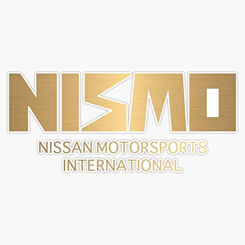 Retro Gold And Black Nismo Nissan Motorsport Logo Sticker Vinyl Waterproof Sticker Decal Car Laptop Wall Window Bumper Sticker 5" #TOP7