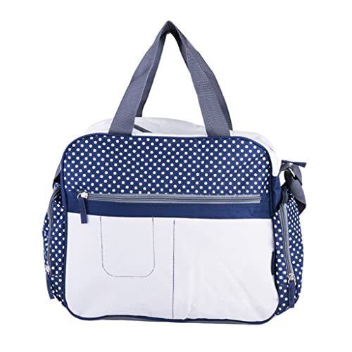 SDFGH Bolsas De Pañales Dot Impresión De La Momia Hombro Mensajero Multifuncional Bag Bolso Maternidad Bolso Nappy