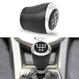 LANZMYAN 5 Speed Manual Gear Shift Knob Cover Compatible with Chevrolet/Chevy Head Shifter Knob Replacement for Aveo Sonic 2011-2014,Internal Accessories