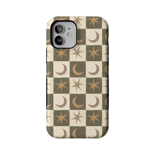 Casely iPhone 12 Mini Case | Mystic Moonstar | Green Celestial | Bold Protective Design | MagSafe Compatible Design