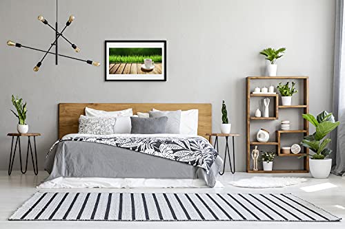 Cadre en MDF avec photo affiche haute définition nature bois Tulup