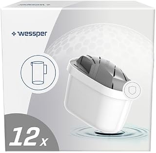 Wessper Maxtra+ Wkład Filtrujący do Wody, Biały, 12 Sztuk