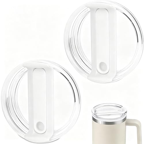 JLDLAI 2 Pack Tumbler Lid for Stanley 40 oz Cup,Replacement Lids for Stanley Tumblers Travel Coffee Mug Spill Proof Splash Resistant Silicone Sliding Covers