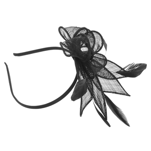 Coiffure de mariage : mini couvre-chef noir Mipcase pour invités et cérémonies chics