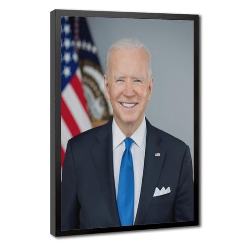 Portrait officiel de Joseph Biden impression sur toile haut de gamme 61x91 cm
