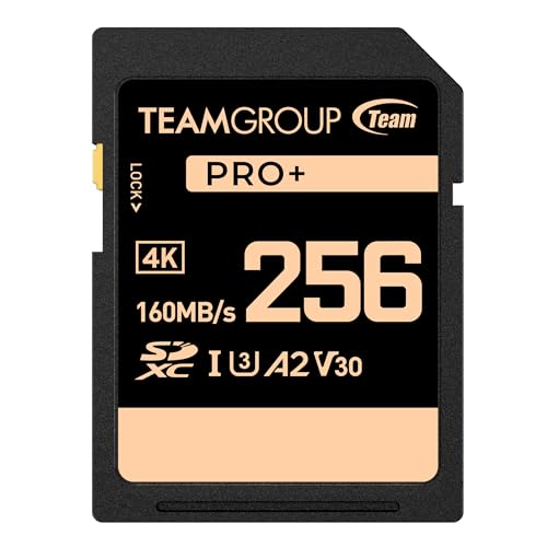 Carte mémoire SDXC 256Go photographes TEAMGROUP PRO UHS-I V30 A2
