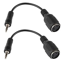 Seamless MIDI Signal Conversion: This 2-pack adapter set provides flawless digital audio transmission between your 3.5mm TRS and classic 5-pin DIN MIDI gear. Ensure pristine, uninterrupted signal flow for your keyboards, synthesizers, and DAW control...