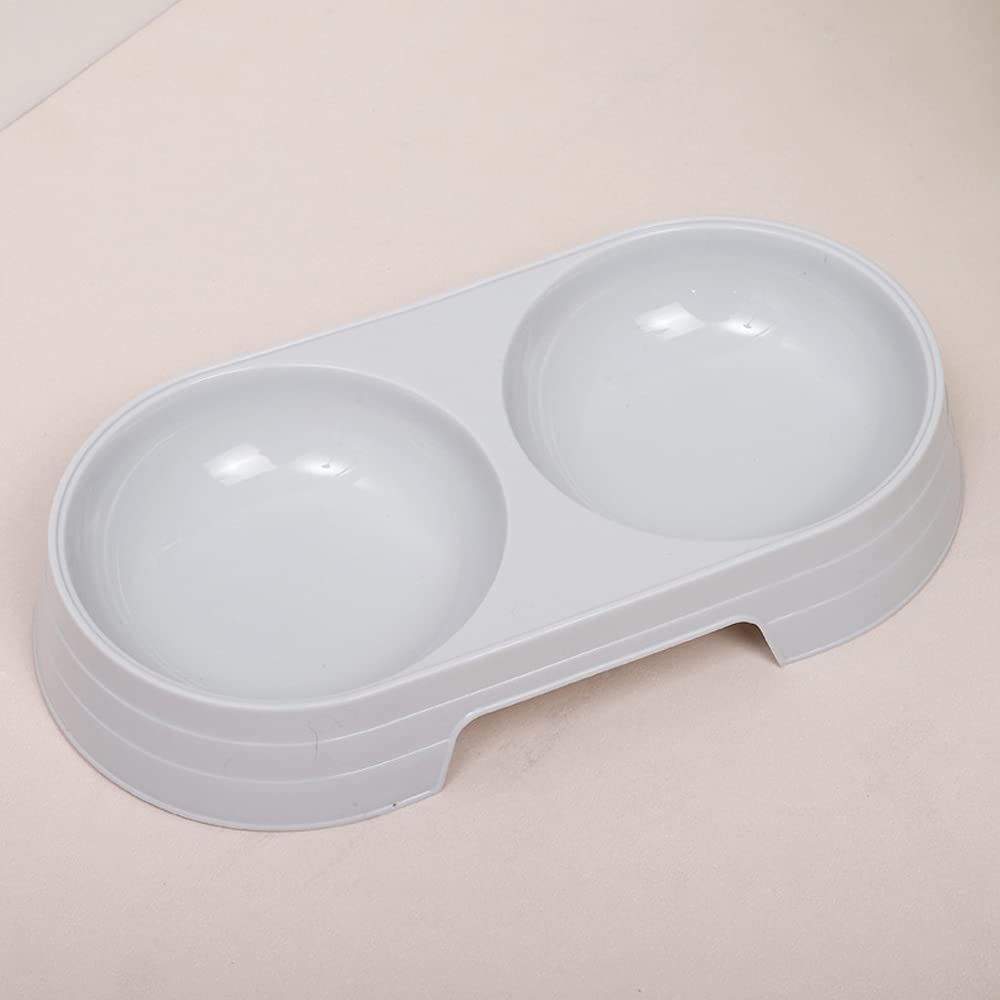 Cat Litter Box with Lid for Kitten Under 6 Months, 4 PCS Low Entry Kitty Starter Kit with High Sided Shield Cover, Kitty Supplies Includes Litter Mat, Poop Scooper, Feeding Bowl, Small Grey