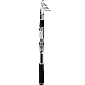PLUSINNO Carbon Fiber Telescopic Travel Fishing Rod for Saltwater & Freshwater, 2.1M (6.89Ft)