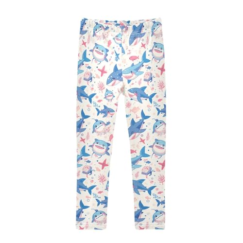 KLL Sharks Camouflage Toddler Girl Athletic Leggings Stretchy Full Length Lounge Pants Running