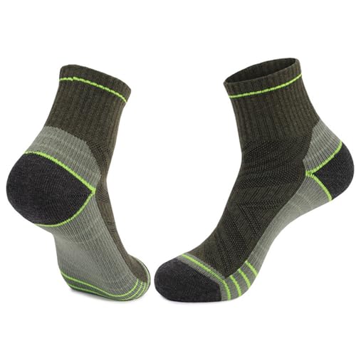 Mens Athletic Crew Socks Cushion Running Sock Work Breathable Sock Outdoor Cycling Running Super Soft Socks for Men