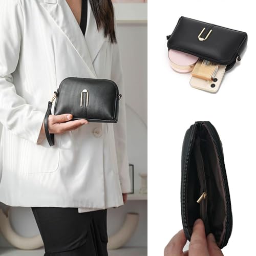 Small Crossbody Bag for Women, Leather Cell Phone Bag Wallet Purses with Wrist Strap | Hands-Free Phone Purse3