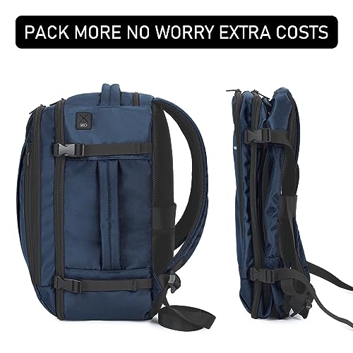 ECOHUB Travel Backpack 18x14x8 Frontier Airlines Personal Item Bag Blue | Carry On Backpack with 13 Pockets, Casual Daypack for Men Women Airline Approved Water Resistant Back pack with Charging Port - image 7