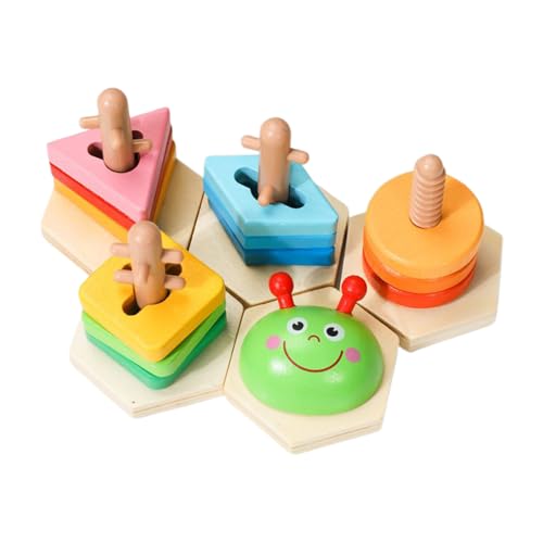 Jouets en bois à empiler pour animer les activités de l'après-midi en salle de classe et maison