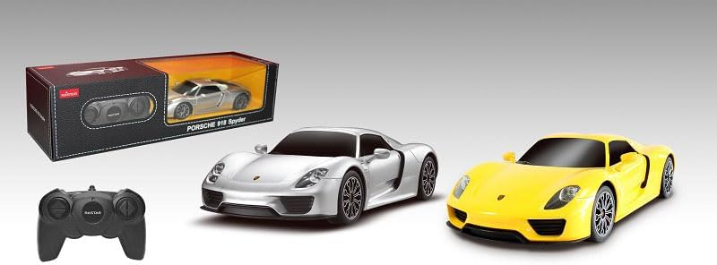 Miniatura 5 de PowerTRC Coche de control remoto eléctrico con licencia Porsche 918Spyder con 2.4 GHz, radio a escala 124 RC Super Sport Racing Hobby Model Toy para