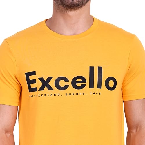 Image of EXCELLO Men's 100% Pure Cotton T-Shirt || Super Soft, Breathable, Premium Material.