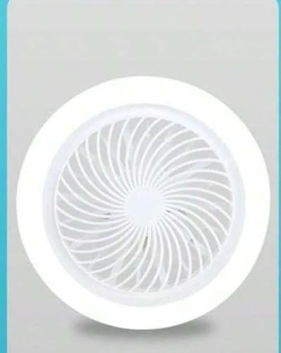 Lâmpada de Teto com Ventilador e Luz LED 30W, Controle Silencioso, Sem Controle Remoto