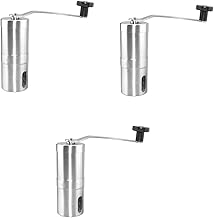Luxshiny 3 Pçs Moedor De Café Manual Moedor De Café Para Moedores De Grãos De Café Portátil Moedor De Café Moinho De Café Portátil Moinho De Manivela Moedor De Aço Inoxidável Abrasor De