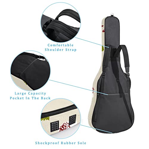 Housse pour guitare acoustique – Rouge océan – Rembourrage de 1 cm d’épaisseur – Étanche – 101,6 cm, 104,1 cm, 106,7 cm… - Les Beatles, Paul McCartney, John Lennon, RIngo Starr, George Harrison Housse pour guitare acoustique - Rouge océan - Rembourrage de 1 cm d'épaisseur - Étanche - 101,6 cm, 104,1 cm, 106,7 cm… – Image 4