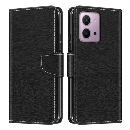 Shantime ���U�[���z�P�[�X HMD Crest 2 5G �Ƃ̌݊������� �J���t���蒠�^ �J�[�h���[ �}�O�l�b�g�� �S�ʕی�V�F��(�u���b�N)