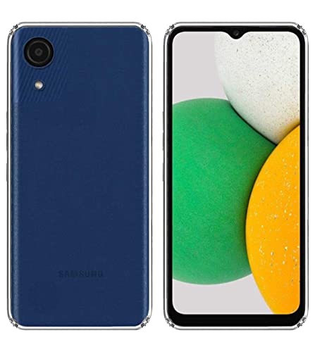 Image of COVERBLACK Transparent Rubber Back Cover for Samsung Galaxy A03 Core - SM-A032FZ - Transparent