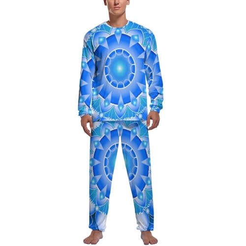 Vêtements de nuit Mandala avec pantalon vêtements de nuit et haut manches longues