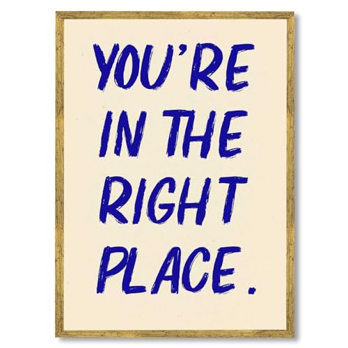 Framed Motivational Quote Poster Canvas Wall Art Print Modern Minimalist