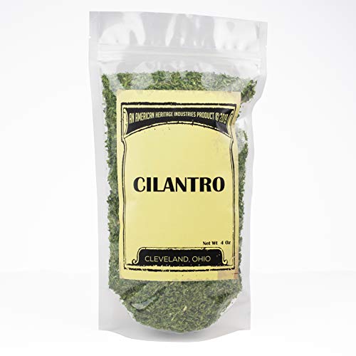 4 OZ Dried Cilantro, Natural Dried Cilantro by American Heritage Industries