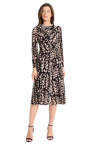 Maggy London Women's Long Sleeve A-line Dress