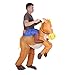Anself - Disfraces Inflable De Jinete Vaquero A Caballo Traje De Cosplay...
