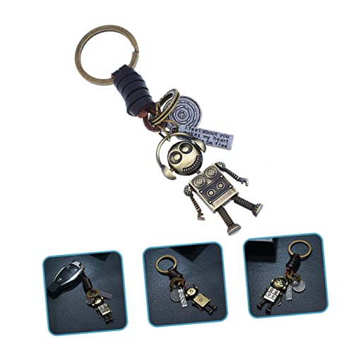 SHERCHPRY 5 Pièces Porte-clés Robot Porte-clés Pendentif Robot Porte-clés De à Porte-clés De Faveurs De Fête D'halloween Mini-robot Sci Peau De Vache Manuel Le Fi – vue 4