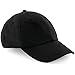 BeechfieldÂ® Unisex Outdoor Waterproof 6 Panel Baseball Cap (One Size) (Black)