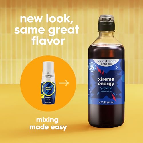 Image of Sodastream Xtreme Energy New Pour Bottle, 14.9 Fl Oz (Pack of 4)