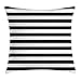 ABAKUHAUS Poszewka na poduszkę w paski, monochrome klasyczne paski, dekoracyjna poszewka na poduszkę z dwustronnym nadrukiem, 45 x 45 cm, szara, biała