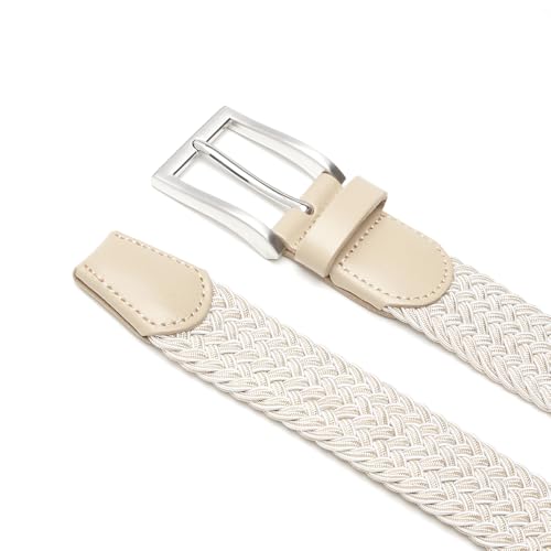 Image of Fabio Valenti Canvas Elastic Fabric Woven Stretch Braided Belts for Men Women Junior with Multicolored /Full Sizes