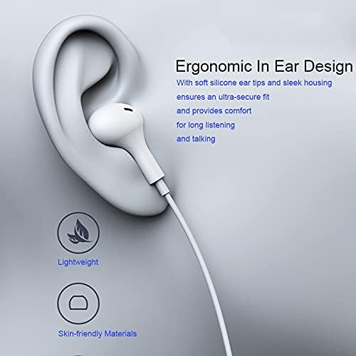 Miniatura 3 de Auriculares con cable con aislamiento de ruido, auriculares intrauditivos para entrenamiento deportivo, auriculares magnéticos con micrófono,