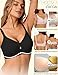 Jelly Wireless Bras for Women Sexy Comfortable Bra Bralettes V Neck No Underwire Bras Push Up Everyday Seamless Bra S XXL