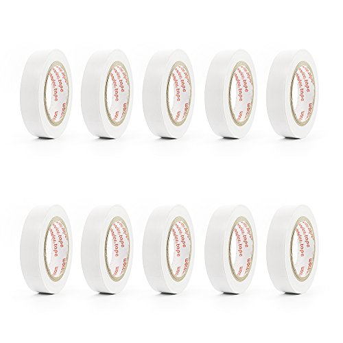 White Vinyl Electrical Tape PVC Electrical Wire Insulating Tape 0.63