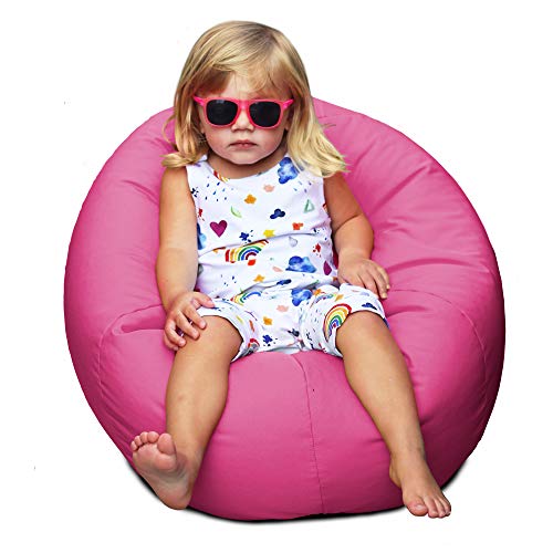 rucomfy Bean Bags Indoor/Outdoor Small Kids Bean Bag (Cerise Pink)