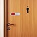 Privacy Sign - Vacant Occupied Sign for Home Bathroom Office Restroom Conference Hotel Hospital, Easy to Read Non-Scratch Magnetic Slider Door Indicator with Clear, Bold & Colored Text - Silver