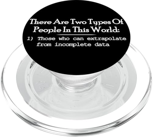 Dos Tipos sarcásticos de Personas extrapolan Datos incompletos PopSockets PopGrip para MagSafe