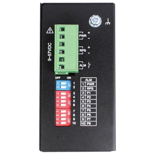 Image of Tripp Lite Industrial 8 Port Ethernet Network Switch 10 /100 /1000 Mbps -40 to 167F Temperature Range Unmanaged TAA Compliant DIN Mount (NGI-U08)