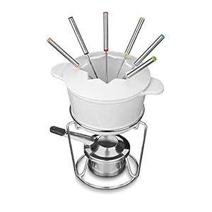 Cuisinart Gusseisen FP-115WS Käse-Fondue-Set, 13-teilig